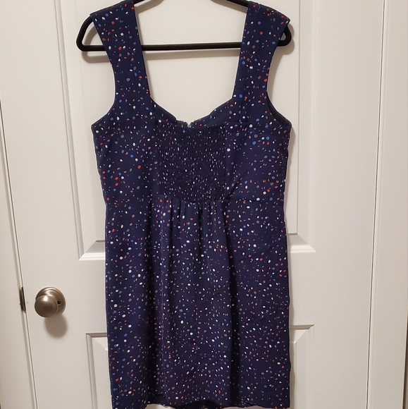 COPY - 2/$65  🖤💙 Like new BCBG navy dress with dotted pattern; zipper front - Picture 7 of 10